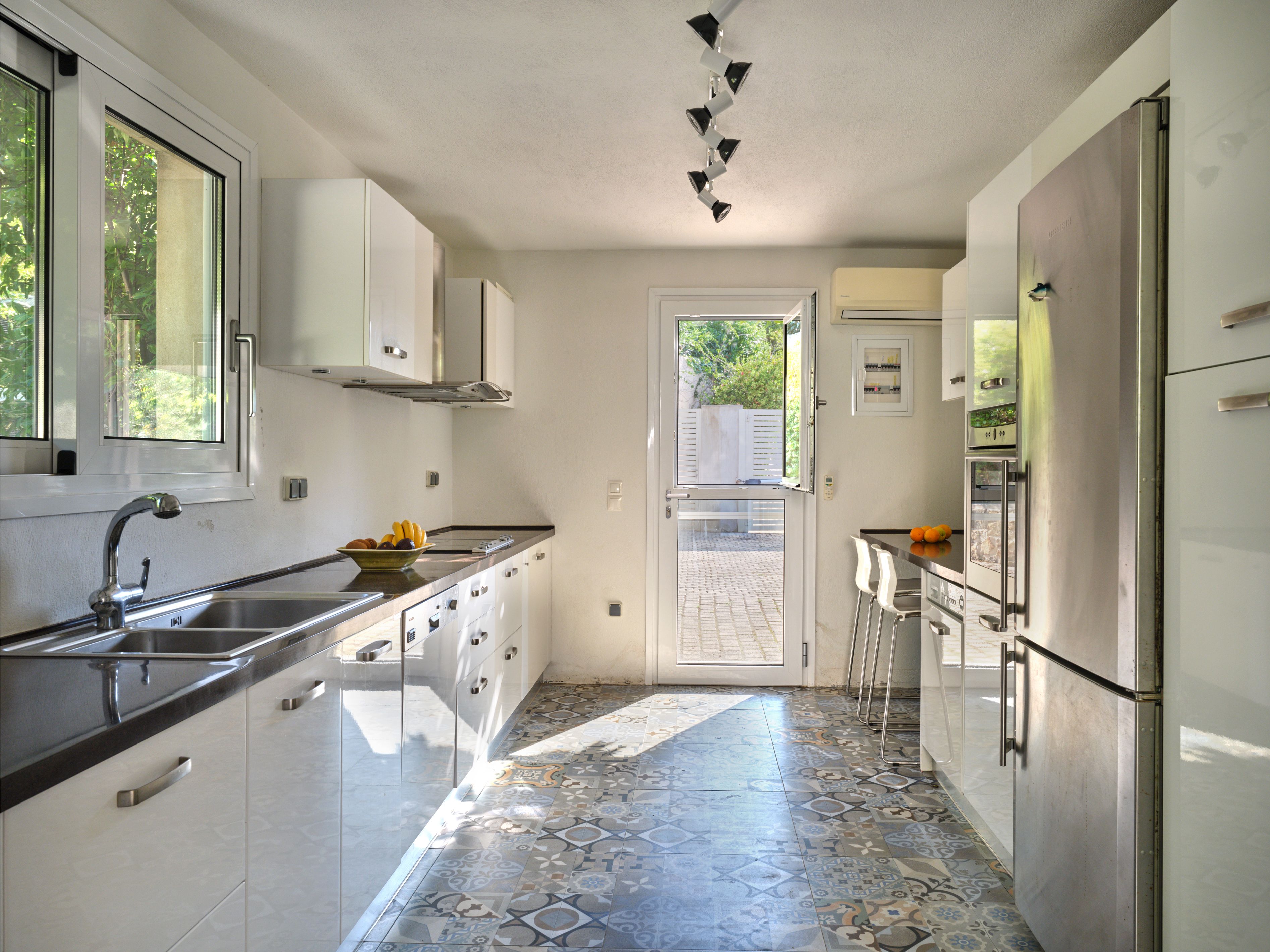 The indoor kitchen